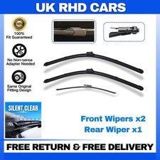 Front and Rear Windscreen Wipers For Mercedes Benz GLA Class 2015-2019 24"19"