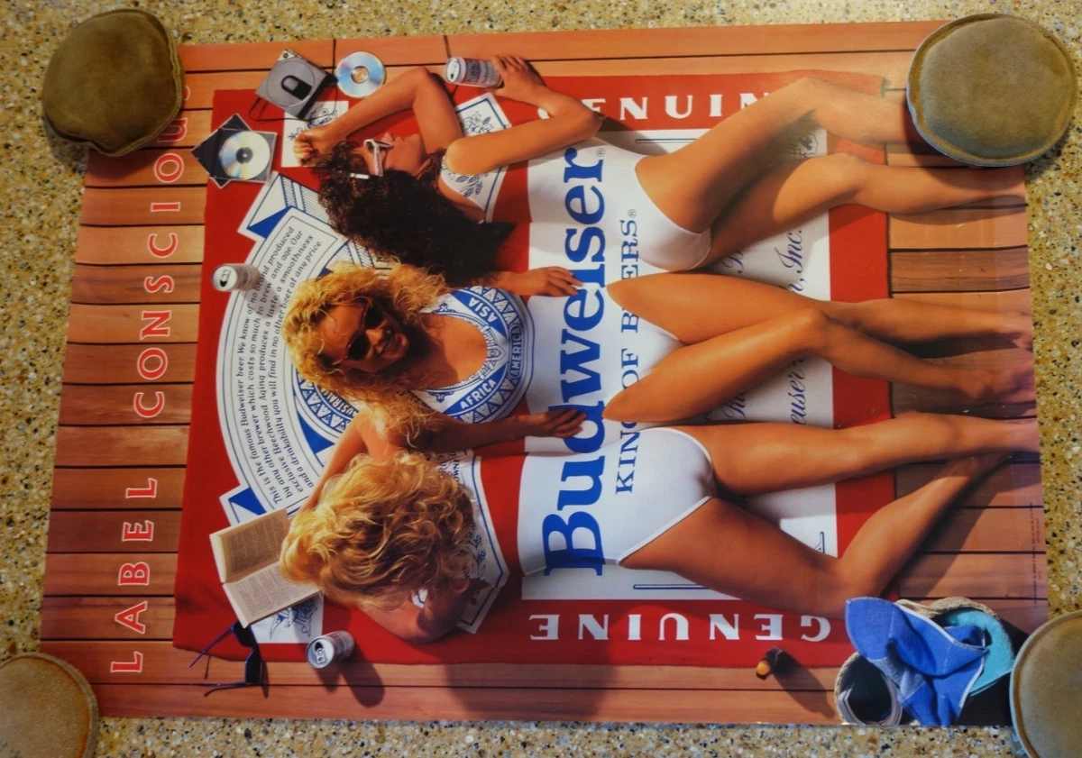 Budweiser Poster In Collectible Beer Posters & Prints | eBay