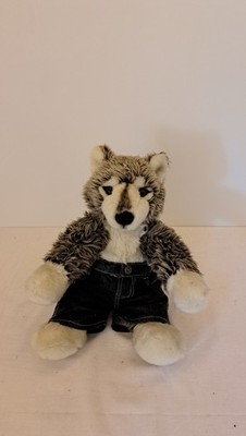 Build A Bear Kucheltier | Wolf In Jeans Shorts | Gebraucht