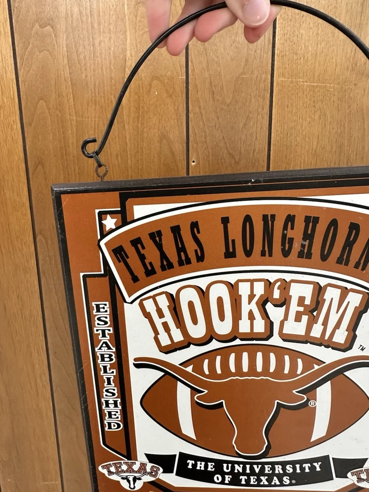 Texas Longhorns Hanging Wooden Square Plaque - Image 4 of 4