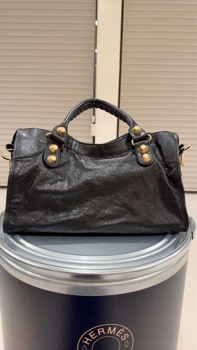 Balenciaga Handbag Giant City 2-Way Leather for women black color w/strap