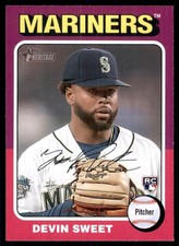2024 Topps Heritage Devin Sweet RC Seattle Mariners #242