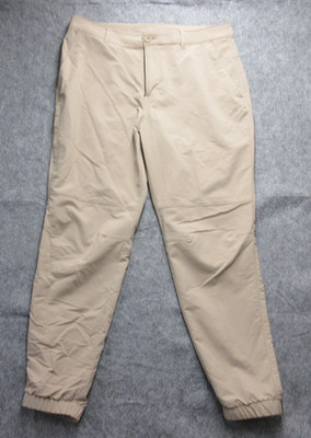 Alpine Design Men's Jogger Pants Beige Size 34 Stretch 3 pockets #104141