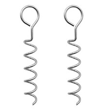 Trampoline Stakes,Corkscrew Shape Trampoline Anchor Kit Steel Spiral Stakes4472