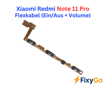 Original Xiaomi Redmi Note 11 Pro Power Volume Flex Kabel Pulled geprüft