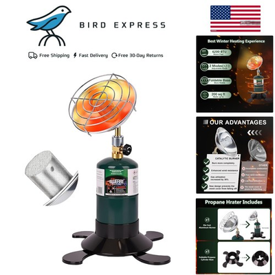 #ad Portable Propane Heater with Catalytic Burner for Outdoor Camping Patio 6200BTU $52.78
