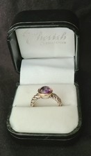 EFFY Ring mit Amethyst – 925 Silber / 14K Akzent US-Schmucklabels Effy Jewelry 