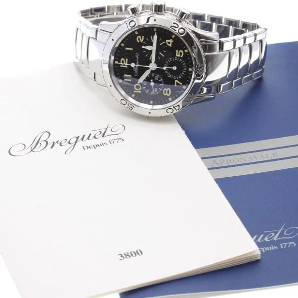 Breguet — Breguet Aeronaval Type XX 3800 39mm SS Black Dial Automatic Watch #C2181