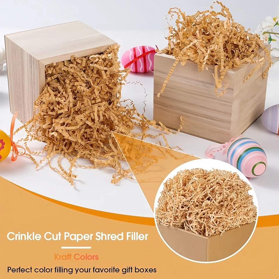 Papel relleno arrugas embalaje regalo apto para Navidad, cumpleaños, boda Foto 4 de 4