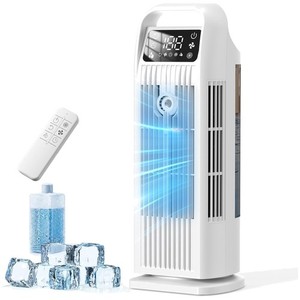 4-in-1 Portable Air Conditioner Evaporative Cooler - White