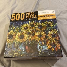 Sunflower Bouquet 500 Pc Jigsaw Puzzle 18 X 24 In Americanflat New Sealed