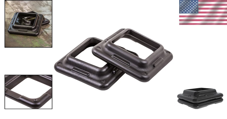 Elevadores de pasos aeróbicos Health Club - negros, 2 unidades para entrenamientos mejorados Foto 2 de 4