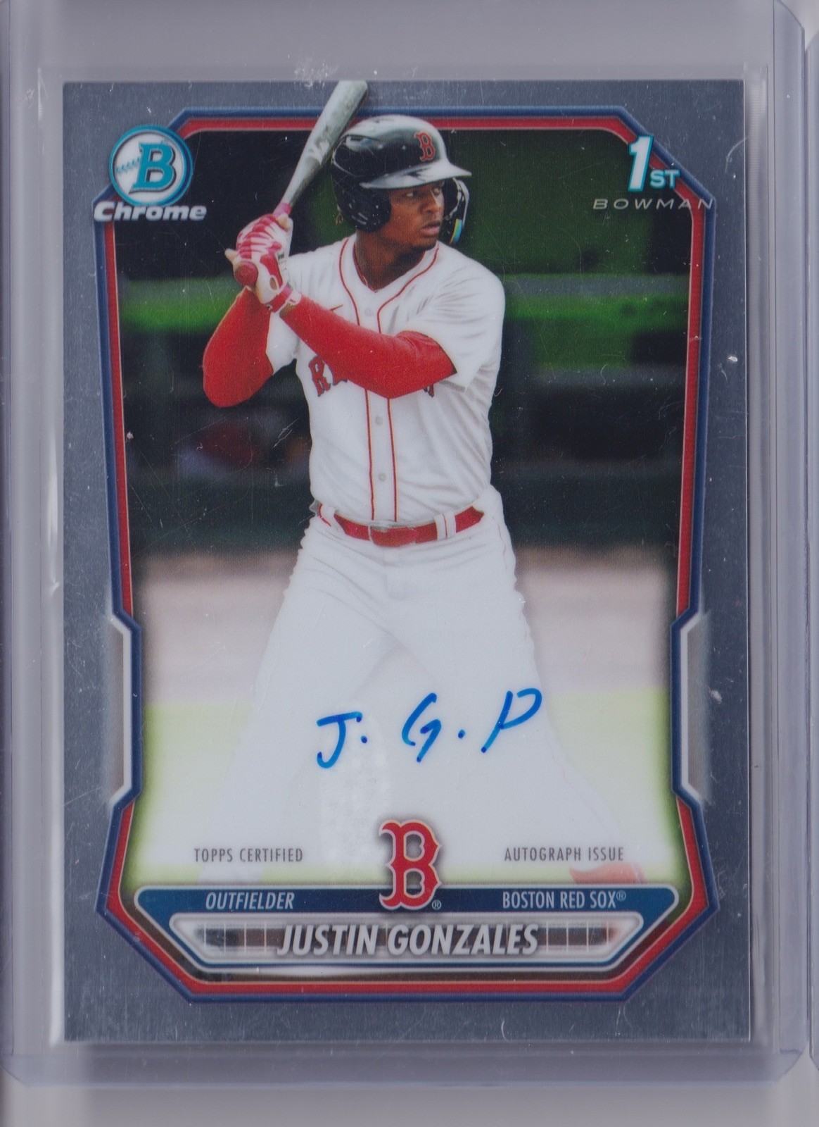 2026 Bowman Chrome Justin Gonzales Autograph 1st Red Sox Auto QTY Avail! view 10