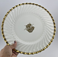 Tiffany  Co. Minton Gold Crocus 10 5/8" Dinner Plate H4765 England Gold Trim 1