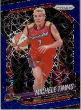 2025 Panini Prizm WNBA Michele Timms #133 Blue Velocity Prizms Phoenix Mercury