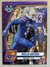 Mello Dotson  2024 Bowman University Chrome # 130 Purple Shimmer