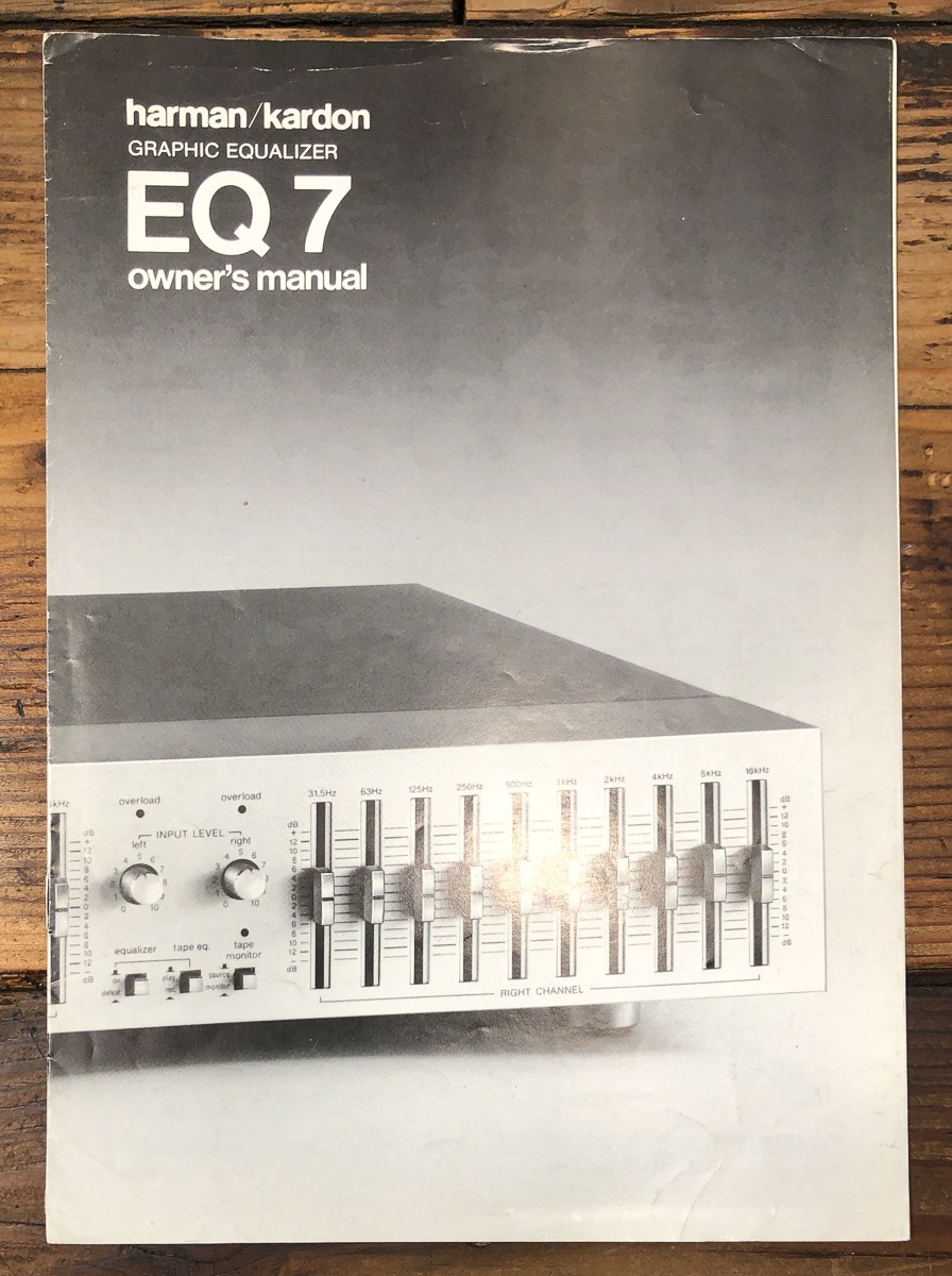 Harman Kardon HK EQ7 EQ-7 Equalizer Owners / User Manual *Original*