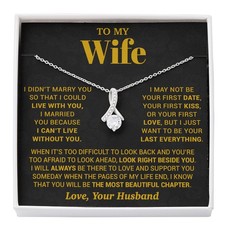 To My Wife Necklace, Christmas Gifts For Women, Anniversary Gift For Wife