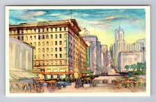 San Francisco CA-California Manx Hotel At Union Square Vintage Postcard Postal