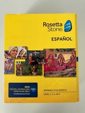 ROSETTA STONE Espanol SPANISH Latin America Level 1 2 3 4 5 COMPLETE SET