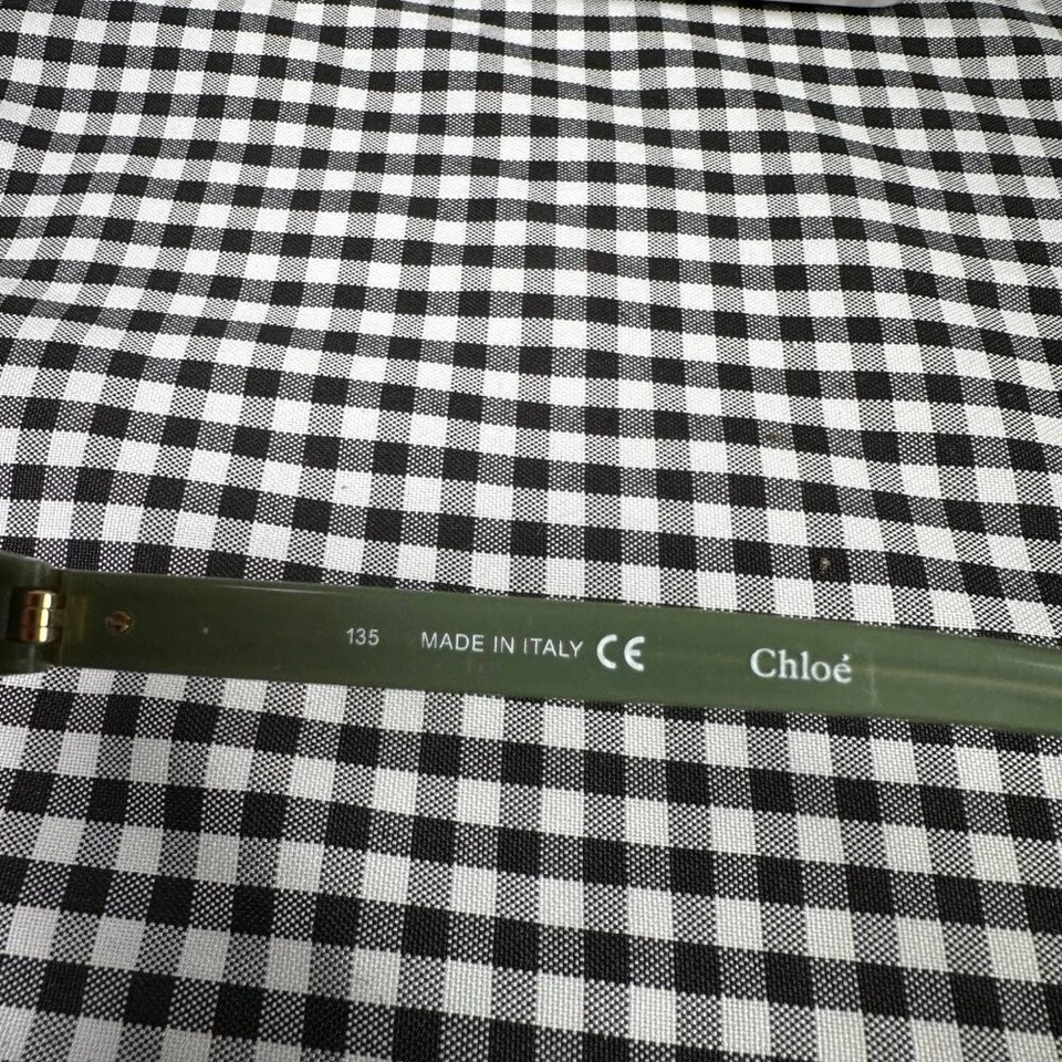 Chloé CE2605 Eyeglasses Rectangle Sage Green Made in Italy Frames Only - Image 3 of 4