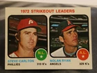 1973 Topps ⭐1972 Strikeout Leaders⭐ Nolan Ryan, Steve Carlton NM/MINT NICE CARD