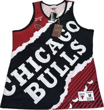 Mitchell Ness Chicago Bulls 1996 NBA Finals Jumbotron Jersey Men Medium M AOP