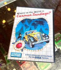 SEGA MASTER SYSTEM CARMEN SANDIEGO GAME COMPLETE W/ MANUALS TESTED FREE SHIPPING