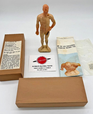 Acupuncture Man 10.5'' Inch Educational Med Figure Pressure Points w/ Box & Chart