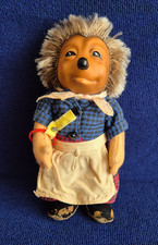 Steiff Mecki MICKI 7628/17 orig. KNOPF+ FAHNE, Top-Zustand, drehb. Kopf + Arme !