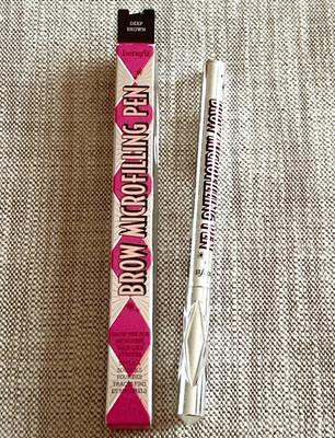 Benefit Brow Microfilling Pen ~ DEEP BROWN ~ Full Size .02 fl oz ~ NIB FREE SHIP