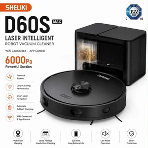 Robot Aspirateur et Mop Combo, Cartographie Robot Vacuums Nettoyant avec 75 Jours Self-Em