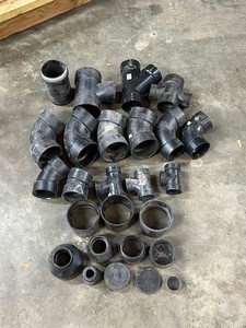 UNUSED ASSORTED ABS FITTINGS, PLUMBING/ DRAINAGE