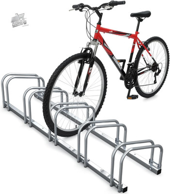 4 seater bike rack bicycle rack floor wall bike support silver