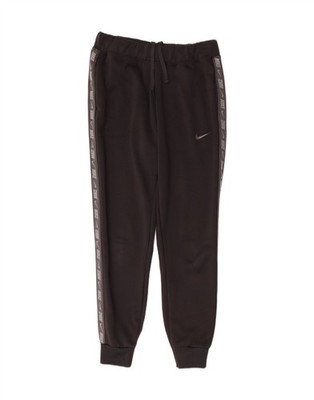 NIKE Mens Graphic Tracksuit Trousers Joggers Small  Black Polyester NI02