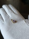 Vintage 10k Yellow Gold Amethyst Pendant — photo 3