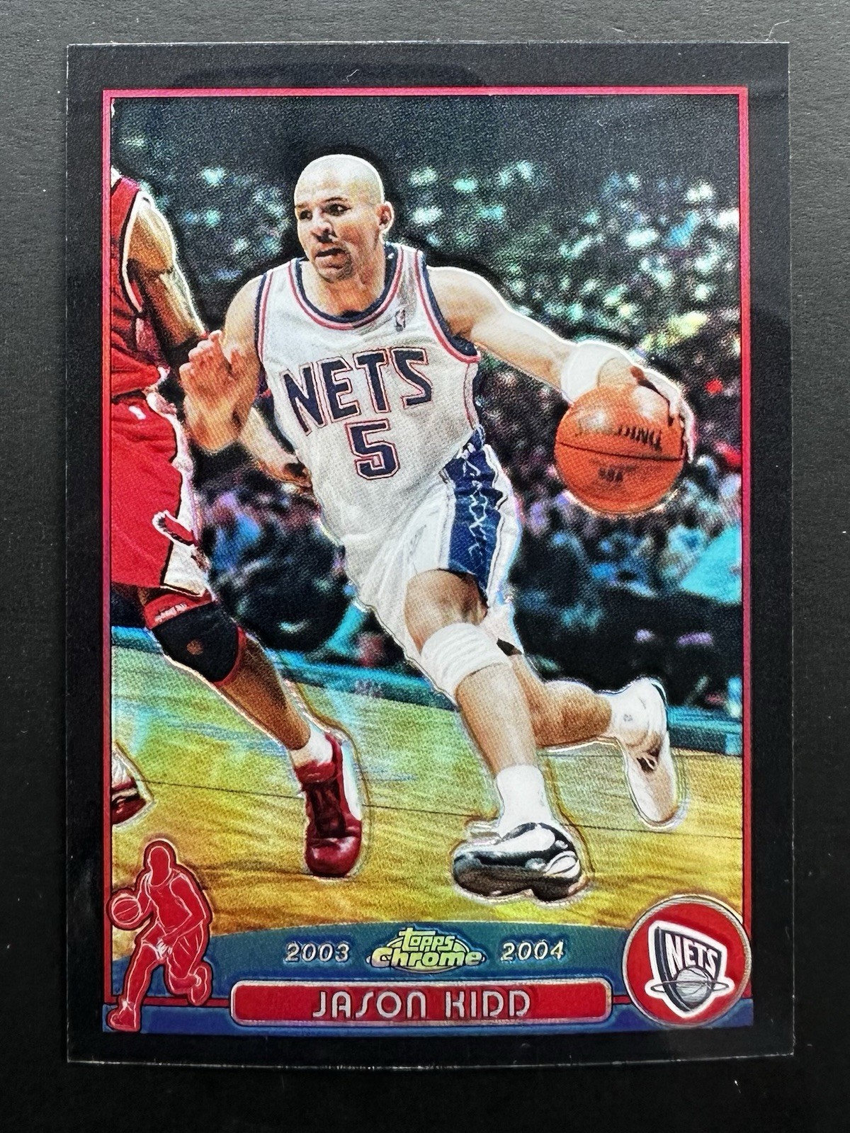 2003-04 Topps Chrome Black Refractor 468/500 Jason Kidd #5 HOF