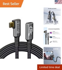USB C 4.0 Extension Cable with Thunderbolt 4 - 240 W Fast Charging, 40 Gbps Data