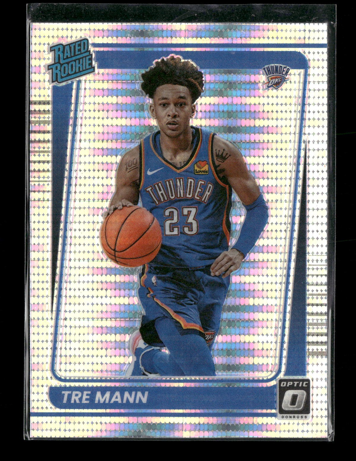 2021-22 Donruss Optic #168 Tre Mann Fanatics Box Set Oklahoma City Thunder