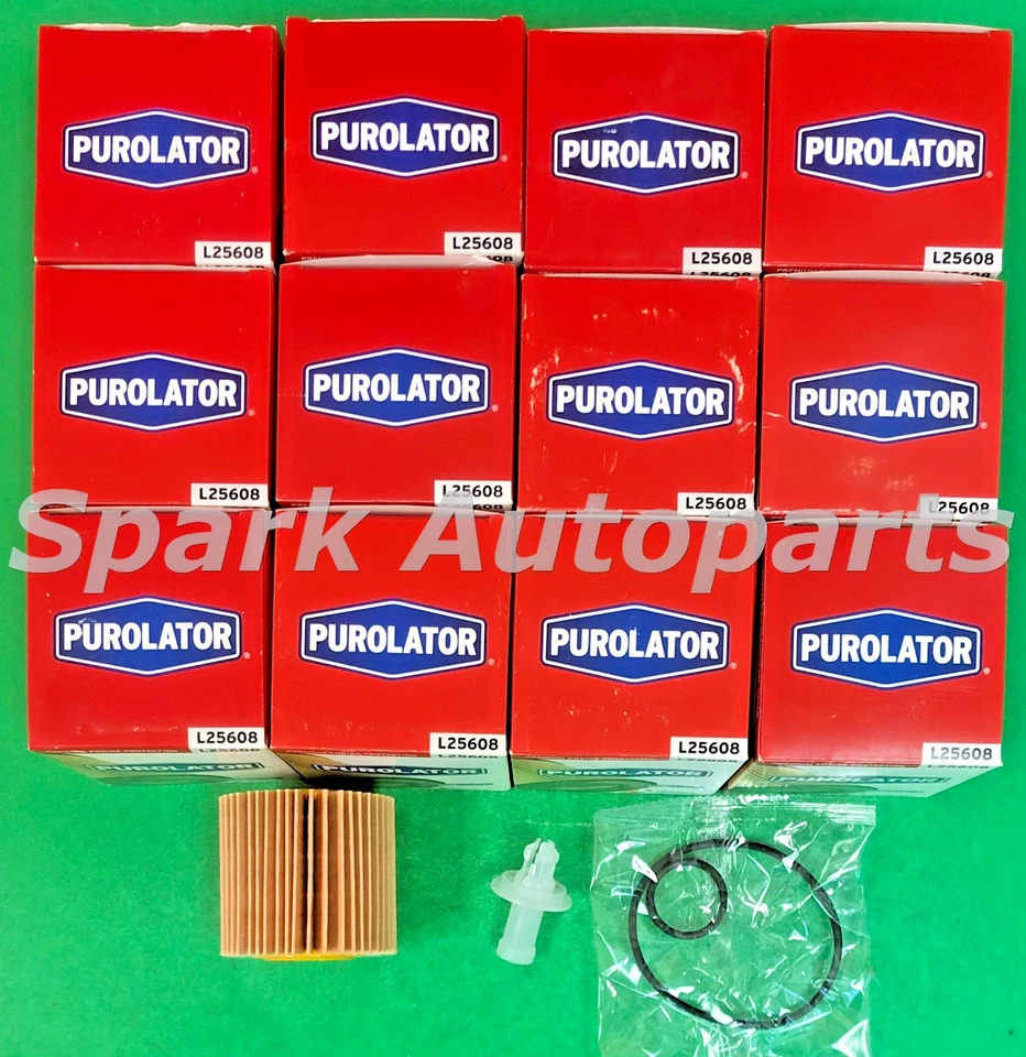 Estuche de 12 filtros de aceite de motor PUROLATOR L25608 para Toyota Camry, LEXUS, CH9972 Foto 2 de 3