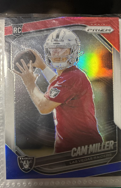 2025 Panini Prizm - Rookies Cam Miller #362 Red White & Blue Prizm (RC)