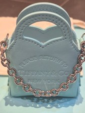 Echte seltene Tiffany & Co Nano Tasche in Tiffany Blau. Nano Taschenanhänger UVP 460£