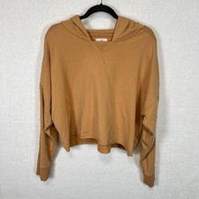 AERIE OFFLINE Oversized Crop Top Women s XL Peach Hoodie Sweatshirt