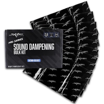 Skar Audio Premium 80mil (2mm) 36 Sq Ft Automotive Car Sound Deadening Black 
