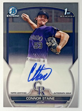 2023 Bowman Chrome - Prospect Autographs Connor Staine #CPA-CSE (AU, RC)