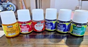 6 Bottles of Pebeo Vitrea 160 ~ Glass Paint