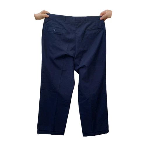 Pantalon chino homme Christian Dior bleu marine 36L x 27L taille L coupe classiqueUSA #P4