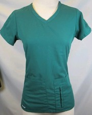 Womens Greys Anatomy Scrub Active Top Dark Green XS Extra Small
