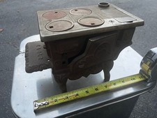 Antique Cast Iron EAGLE Toy Cook Stove Miniature Salesman Sample / Toy MISSING 