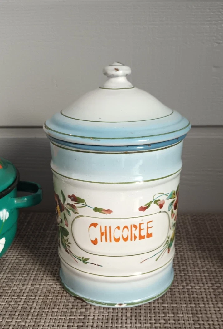 Ancien Pot En Terre Cuite émaillée Avec Anse Et Couvercle – Déco Rustique Et Authentique